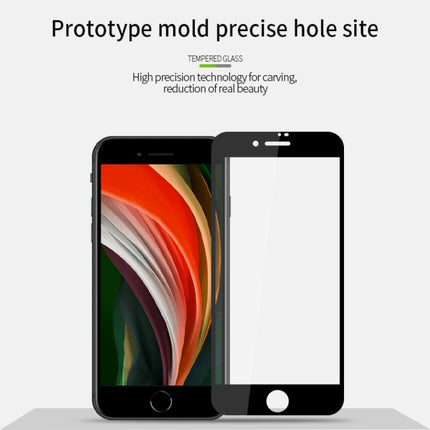 For iPhone SE 2020 MOFI 9H 2.5D Full Screen Tempered Glass Film(Black)-garmade.com