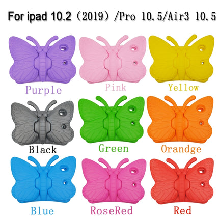 Butterfly Bracket Style EVA Children Shockproof Protective Case For iPad 10.2 2021 / 2020 / 2019 / 10.5(Black)-garmade.com