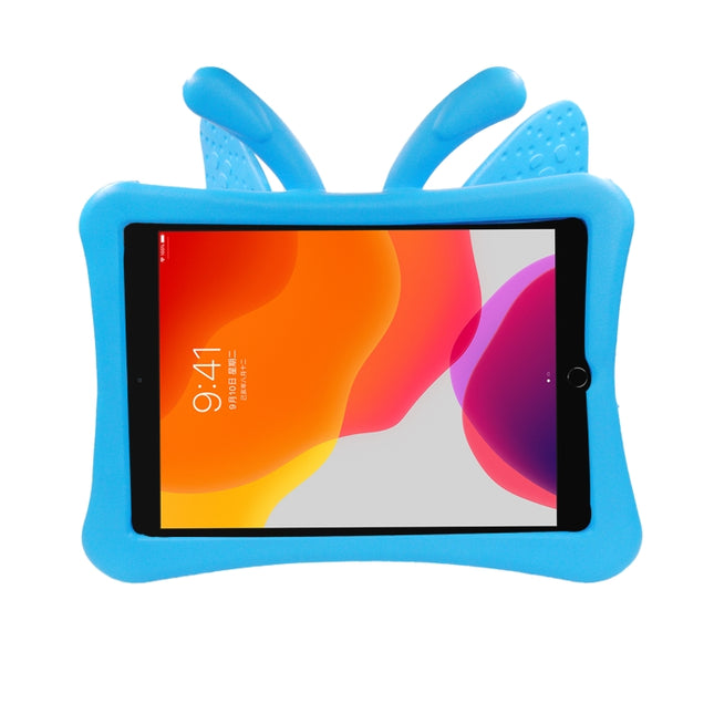 Butterfly Bracket Style EVA Children Shockproof Protective Case For iPad 10.2 2021 / 2020 / 2019 / 10.5(Blue)-garmade.com