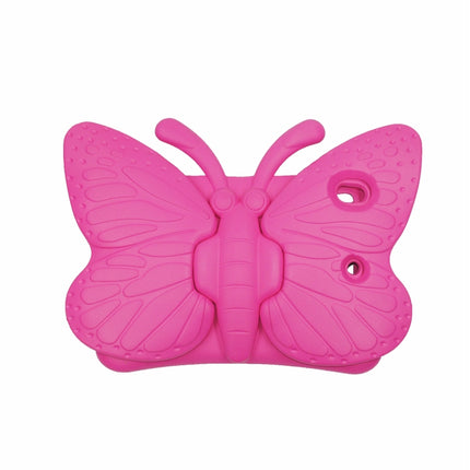 Butterfly Bracket Style EVA Children Shockproof Protective Case For iPad 10.2 2021 / 2020 / 2019 / 10.5(RoseRed)-garmade.com