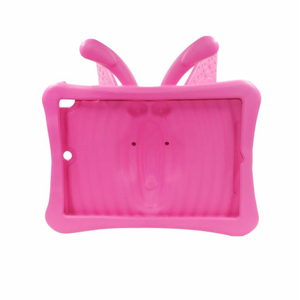 Butterfly Bracket Style EVA Children Shockproof Protective Case For iPad 10.2 2021 / 2020 / 2019 / 10.5(RoseRed)-garmade.com