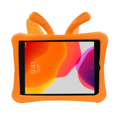 Butterfly Bracket Style EVA Children Shockproof Protective Case For iPad 10.2 2021 / 2020 / 2019 / 10.5(Orange)-garmade.com