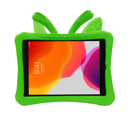 Butterfly Bracket Style EVA Children Shockproof Protective Case For iPad 10.2 2021 / 2020 / 2019 / 10.5(Green)-garmade.com