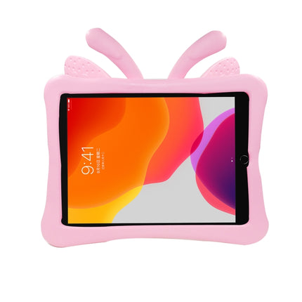 Butterfly Bracket Style EVA Children Shockproof Protective Case For iPad 10.2 2021 / 2020 / 2019 / 10.5(Pink)-garmade.com