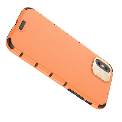 For iPhone 11 Pro Shockproof Grain Leather PC + TPU Case(Orange)-garmade.com