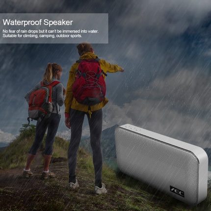 AEC BT-205 Portable Wireless Bluetooth Speaker Stereo Music Loudspeaker Built-in Microphone, Support TF Card(White)-garmade.com