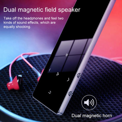 X2 1.8 inch Touch Screen Metal Bluetooth MP3 MP4 Hifi Sound Music Player 8GB(Black)-garmade.com