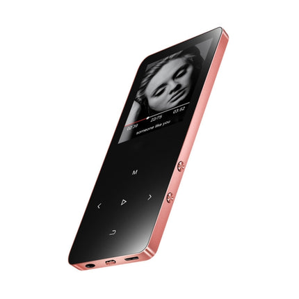 X2 1.8 inch Touch Screen Metal Bluetooth MP3 MP4 Hifi Sound Music Player 8GB(Rose Gold)-garmade.com