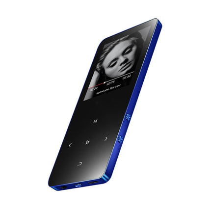 X2 1.8 inch Touch Screen Metal Bluetooth MP3 MP4 Hifi Sound Music Player (Blue)-garmade.com