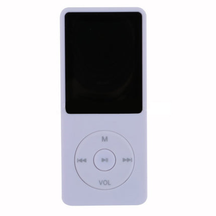 Fashion Portable LCD Screen FM Radio Video Games Movie MP3 MP4 Player Mini Walkman, Memory Capacity:4GB(White)-garmade.com