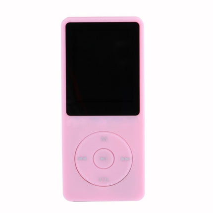 Fashion Portable LCD Screen FM Radio Video Games Movie MP3 MP4 Player Mini Walkman, Memory Capacity:4GB(Pink)-garmade.com
