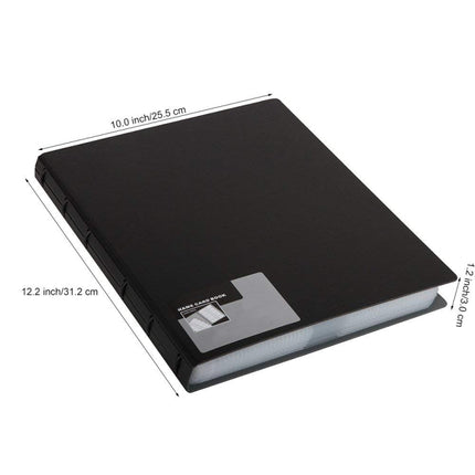 Deli Business Card Book Name Card Holder Book with 600 Business Cards Capacity-garmade.com