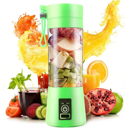 USB Rechargeable Electric Automatic Vegetable Fruit Citrus Orange Juice Maker Cup Mixer Bottle (380ML 2 Blender)-garmade.com
