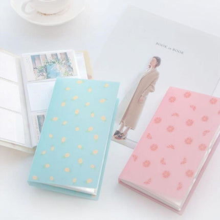 96 Slots ID Holders Cute cartoon card Book Large Capacity Business Card Clip Ticket Collection Book, Random Color Delivery-garmade.com