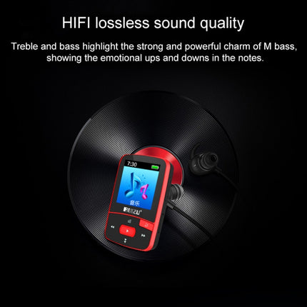 Original RUIZU X50 Sport Bluetooth MP3 Player 8gb Clip Mini with Screen Support FM,Recording,E-Book,Clock,Pedometer-garmade.com
