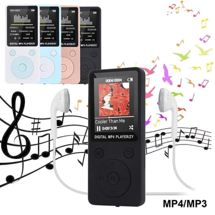 Portable MP4 Lossless Sound Music Player FM Recorder Walkman Player Mini Support Music, Radio, Recording, MP3, TF Card, No Memory(Pink)-garmade.com