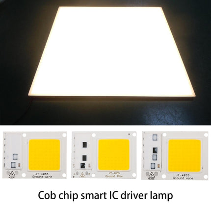 High Power 220V LED FloodlightCool/Warm White COB LED Chip IP65 Smart IC Driver Lamp(50W white)-garmade.com