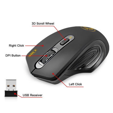 iMICE 2.4GHz 2000DPI Adjustable USB 3.0 Receiver Optical Computer Mouse-garmade.com