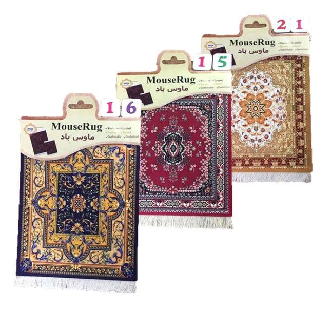 Mini Woven Rug Mat Retro Style Mouse Pad, Ramdom Color Delivery-garmade.com