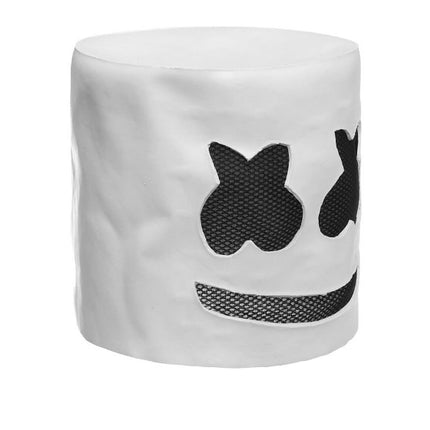 Fashionable Halloween Party Marshmallow Mask Night Club Latex White Mask Adult DJ Cosplay Costume Helmet-garmade.com