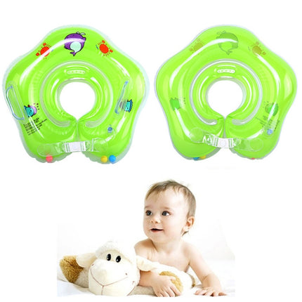 Circle Shaped Inflatable Baby Children Swimming Neck Ring(Blue)-garmade.com