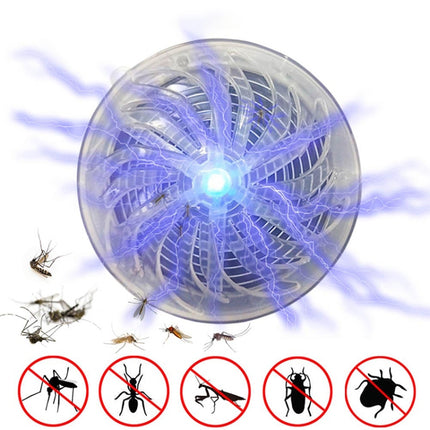 Solar Powered Mosquito Killer Home Insect Pest Killer UV Light Lamp Outdoor Indoor Mosquito Bug Zapper Repellent-garmade.com