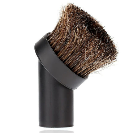 5 PCS 32mm Vacuum cleaner brush head Home Use Mixed Horse Hair Oval Cleaning Brush Head Vacuum Cleaner Accessories Tool(Black)-garmade.com