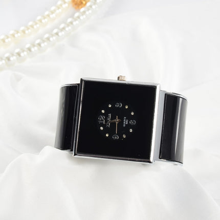 Square Large Dial Bracelet Quartz Watch for Women(White)-garmade.com