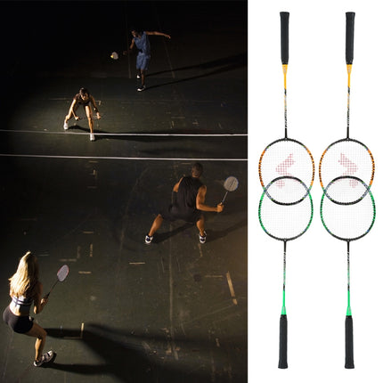 REGAIL 8019 2 in1 Carbon Durable Badminton Racket with Tote Bag(Orange)-garmade.com