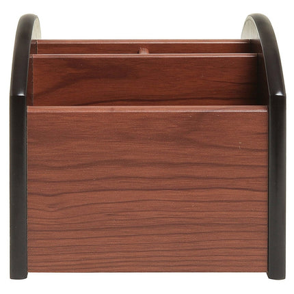 4-compartment Wooden Storage Box Pen Holder-garmade.com