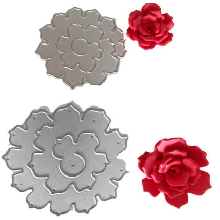 2 In 1 3D Petal Knife Mold DIY Greeting Card Scrapbook Album Making Stencil-garmade.com