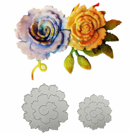 2 In 1 3D Petal Knife Mold DIY Greeting Card Scrapbook Album Making Stencil-garmade.com