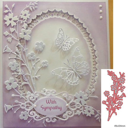 Small Flower Decoration Knife Mold DIY Cutting Book Album Greeting Card Making Mold-garmade.com
