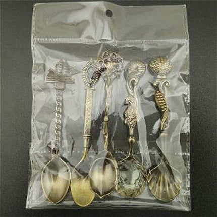 1 Set Stainless Steel Creative Coffee Spoon Soup Spoon Western Style Tableware(Silver)-garmade.com