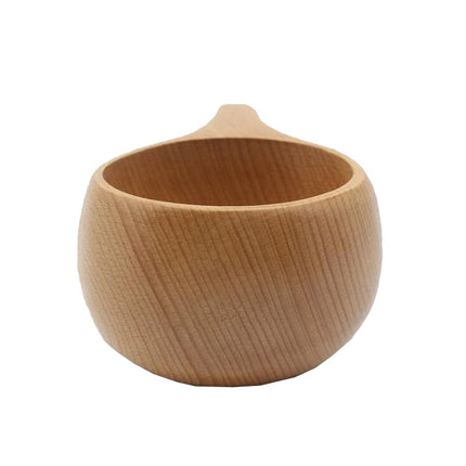 Hand Made Wood Tableware Green Wooden Cup, Capacity:101-200ml(Double Hole)-garmade.com