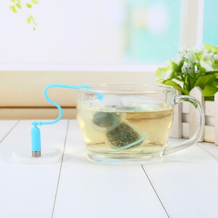 Creative Diver Shape Tea Strainer Filter Silicone Teabags(Orange)-garmade.com