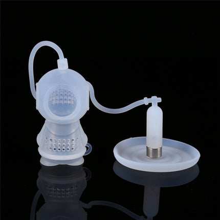 Creative Diver Shape Tea Strainer Filter Silicone Teabags(Transparent)-garmade.com