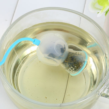 Creative Diver Shape Tea Strainer Filter Silicone Teabags(Transparent)-garmade.com