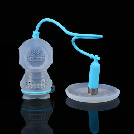 Creative Diver Shape Tea Strainer Filter Silicone Teabags(Sky Blue)-garmade.com