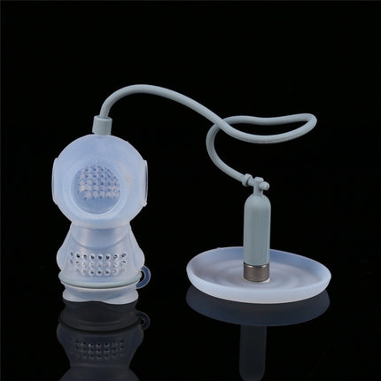 Creative Diver Shape Tea Strainer Filter Silicone Teabags(Gray)-garmade.com