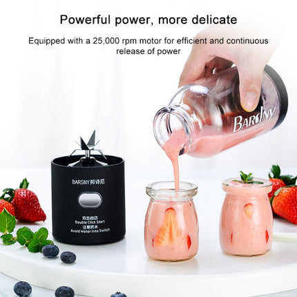 Multifunctional Juicer Rotatory Extractor Cup Portable USB Charge Juicer Blender with 6 Blades(Black)-garmade.com