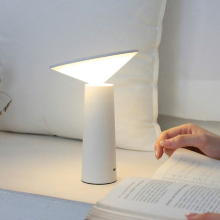 Simple and Warm Bedroom Creative Home Hotel Study Bedside Lamp(White)-garmade.com