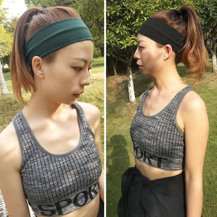 Yoga Fitness Hair Band Headband, Size: About 21 x 7cm(Black)-garmade.com