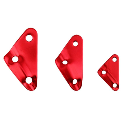 3 PCS Triangle Aluminum Alloy Wind Rope Buckle Adjustment Buckle Tent Canopy Pull Rope Slip Rope Buckle Accessories(Red)-garmade.com