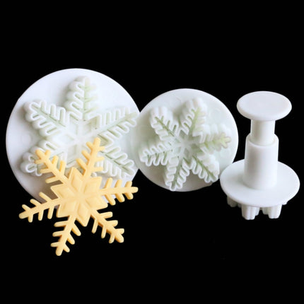 6 PCS Fondant Cake Tool Fine Snowflake Spring Mould Set-garmade.com