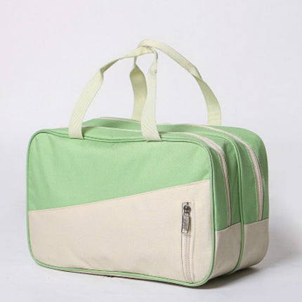 Fashion Large Capacity Portable Oxford Wet And Dry Separation Travel Bags(Green and Khaki)-garmade.com