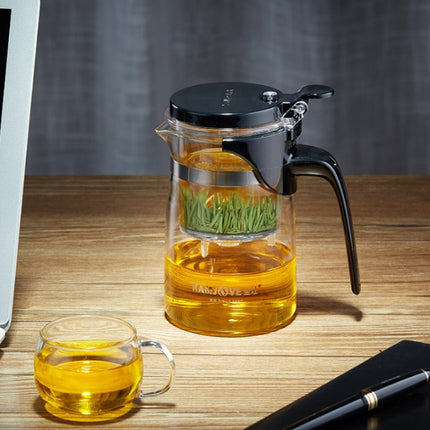 KAMJOVE Elegant Cup Bubble Teapot Office Flower Teapot Heat-resistant Glass Tea Set, Model:K-202 750ML-garmade.com