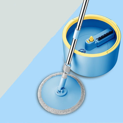 Single Bucket washing And Spinning Rotary Mop, Color:Blue-garmade.com