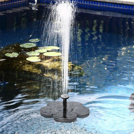 Outdoor Spraying of Solar Energy Miniature Fountain Brushless Water Pump Dprinkler Garden Decoration(Black)-garmade.com