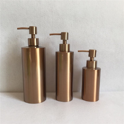 250ml Stainless Steel Hand Soap Bottle Countertop Soap Dispenser(Rose Gold)-garmade.com